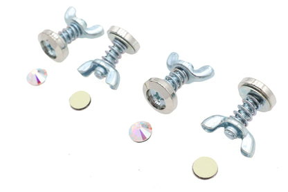 License Plate Bolt Set Pearl Style