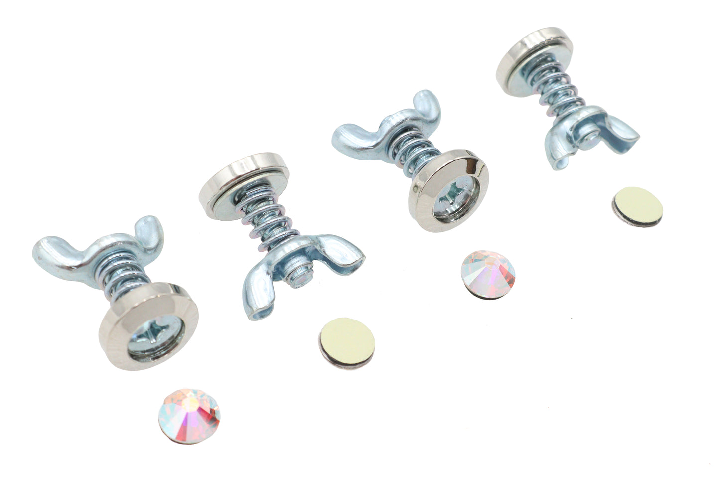 License Plate Bolt Set Pearl Style