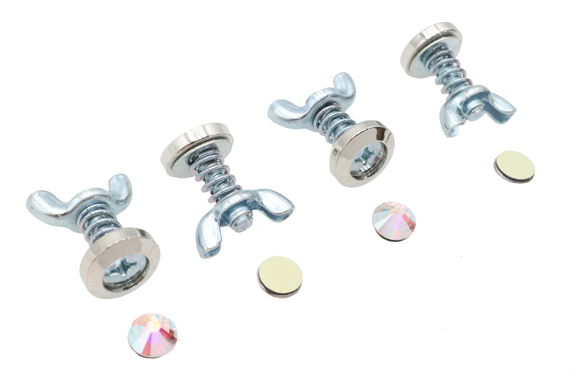 License Plate Bolt Set Pearl Style