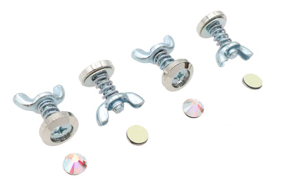 License Plate Bolt Set Pearl Style