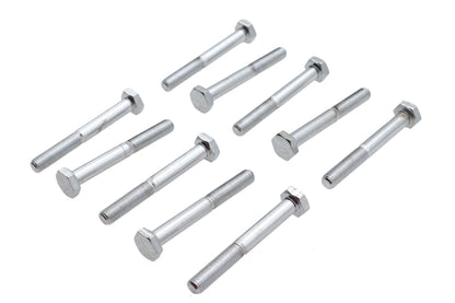 Chrome Hex Cap Bolts 1/4 x 2