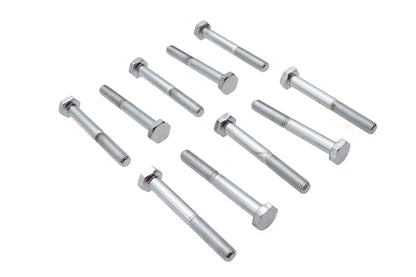 Chrome Hex Cap Bolts 1/4 x 2