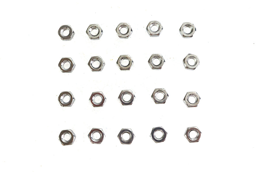 Hex Nuts 1/4-20 Chrome