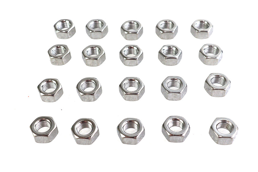 Chrome Hex Nuts 5/16-18