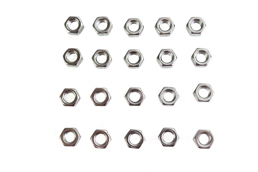 Chrome Hex Nuts 5/16-18