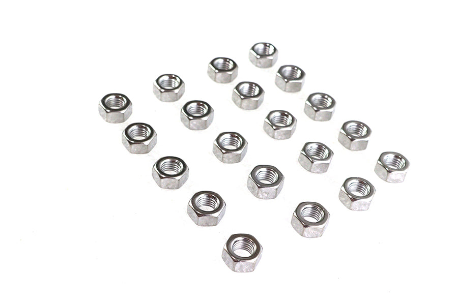 Chrome Hex Nuts 5/16-18