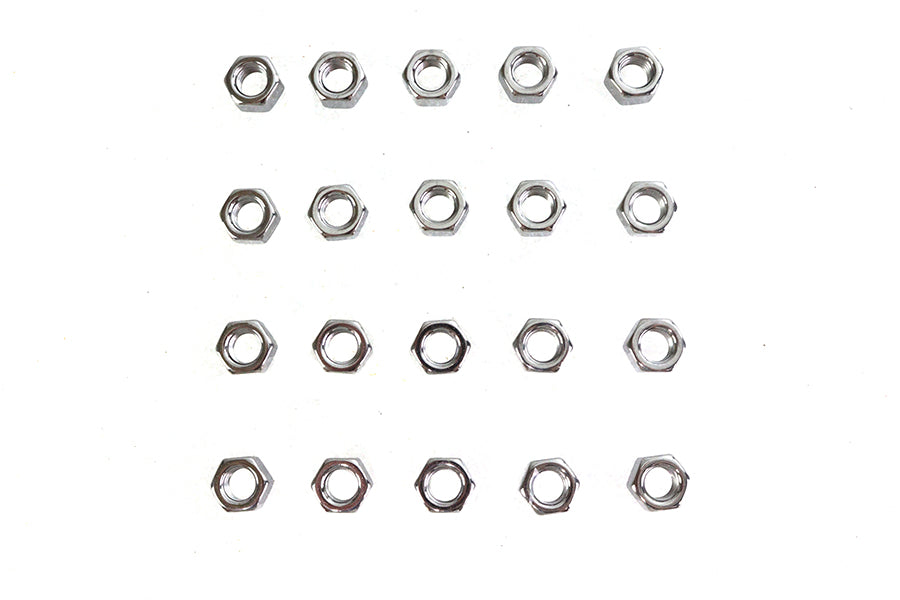 Chrome Hex Nuts 3/8-16