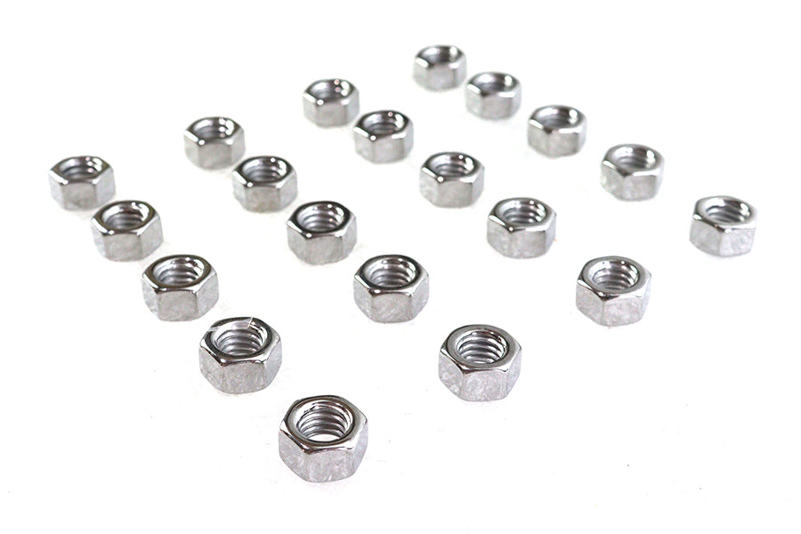 Chrome Hex Nuts 3/8-16