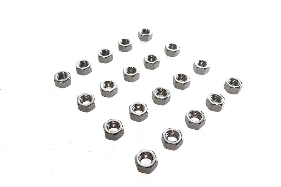 Chrome Hex Nuts 3/8-16