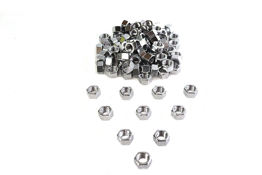 Chrome Hex Nuts 3/8-24