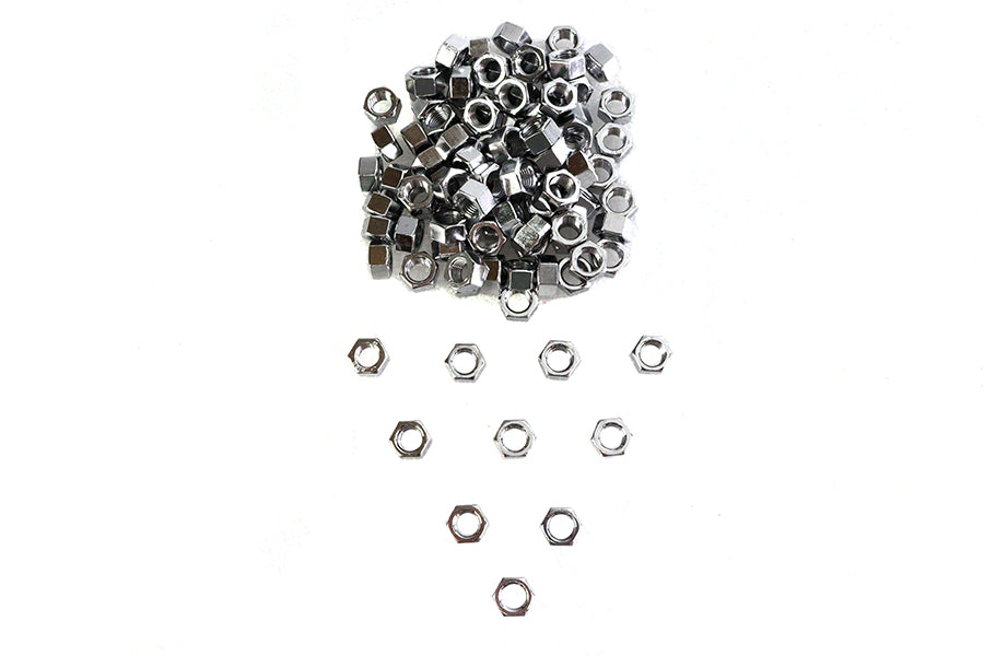 Chrome Hex Nuts 3/8-24