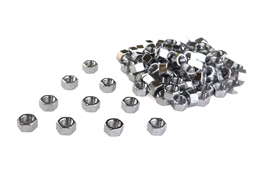 Chrome Hex Nuts 3/8-24