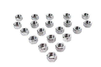 Chrome Hex Nuts 1/2-20