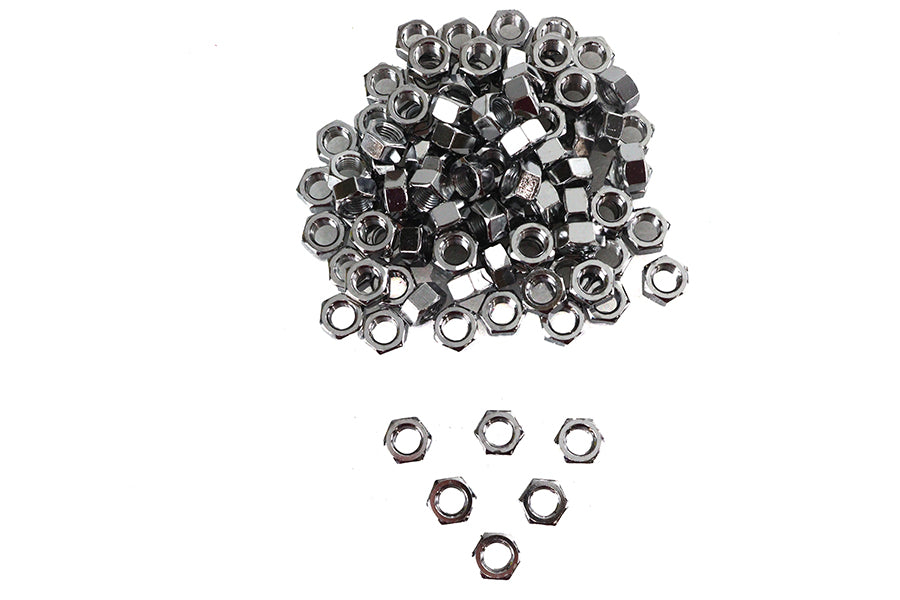 Chrome Hex Nuts 7/16-20