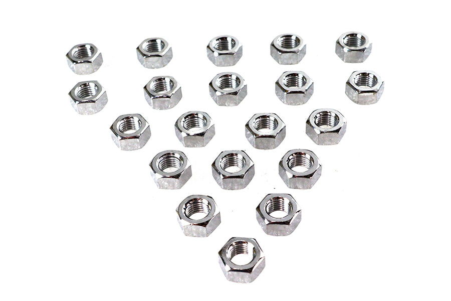 Chrome Hex Nuts 7/16-20