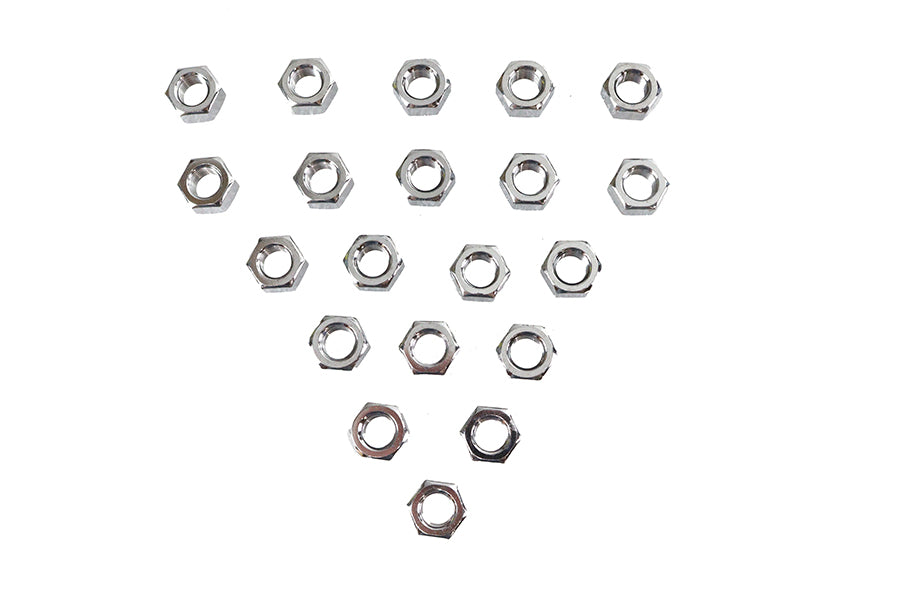 Chrome Hex Nuts 7/16-20