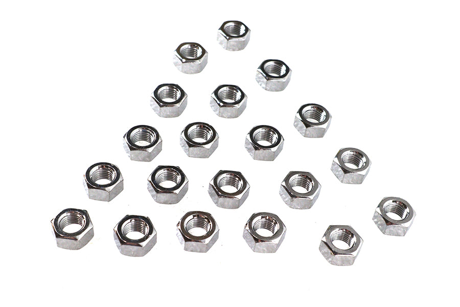 Chrome Hex Nuts 7/16-20