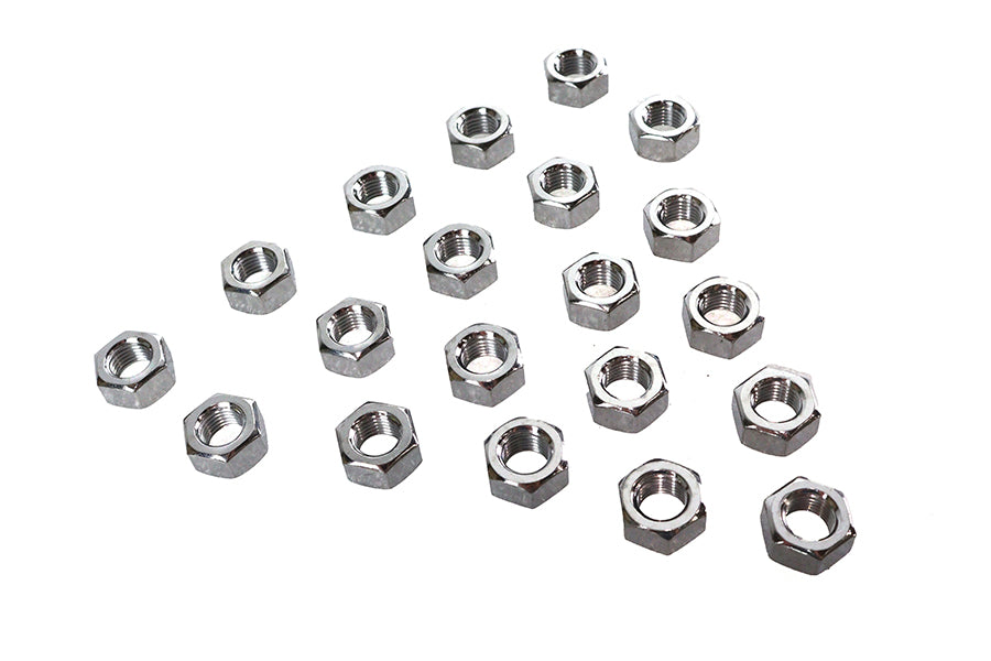 Chrome Hex Nuts 7/16-20