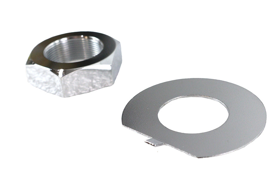 Fork Stem Chrome Nut and Lock Washer Kit