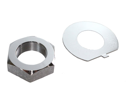 Fork Stem Chrome Nut and Lock Washer Kit