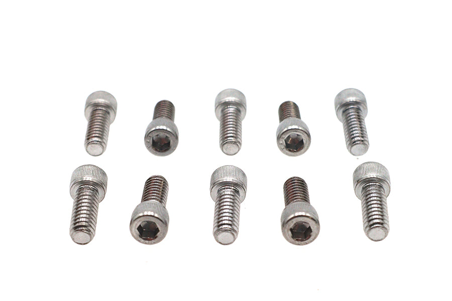 Allen Socket Cap Bolt Knurled Chrome 1/4 X 5/8
