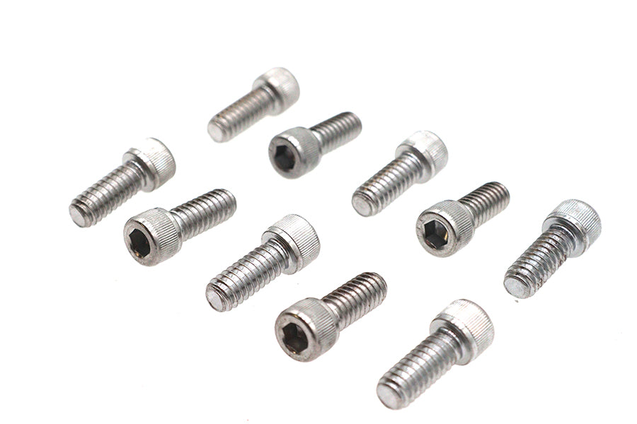 Allen Socket Cap Bolt Knurled Chrome 1/4 X 5/8