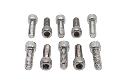 Allen Socket Cap Bolt Knurled Chrome 1/4 X 3/4