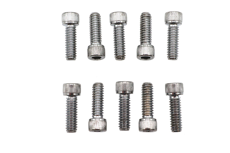 Allen Socket Cap Bolt Knurled Chrome 1/4 X 3/4
