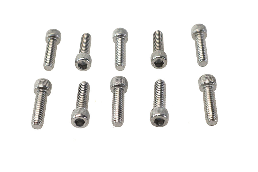 Allen Socket Cap Bolt Knurled Chrome 1/4 X 7/8