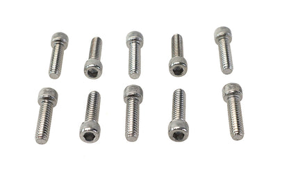 Allen Socket Cap Bolt Knurled Chrome 1/4 X 7/8
