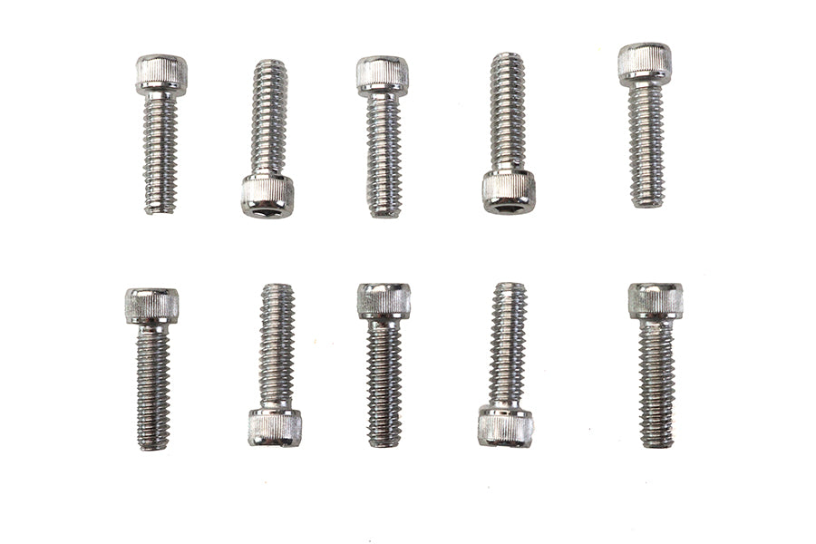 Allen Socket Cap Bolt Knurled Chrome 1/4 X 7/8