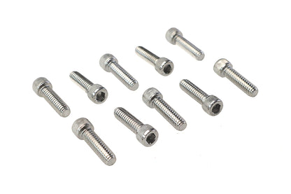 Allen Socket Cap Bolt Knurled Chrome 1/4 X 7/8