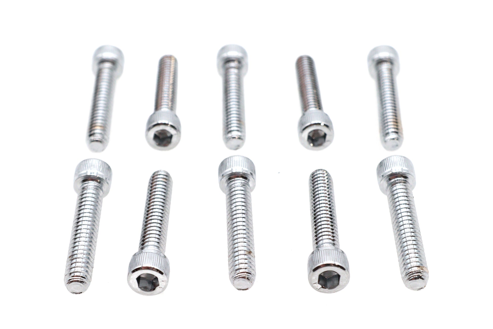 Allen Socket Cap Bolt Knurled Chrome 1/4 X 1-1/4