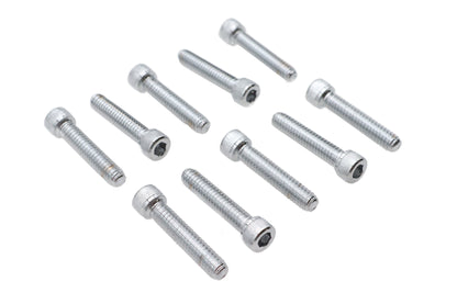 Allen Socket Cap Bolt Knurled Chrome 1/4 X 1-1/4