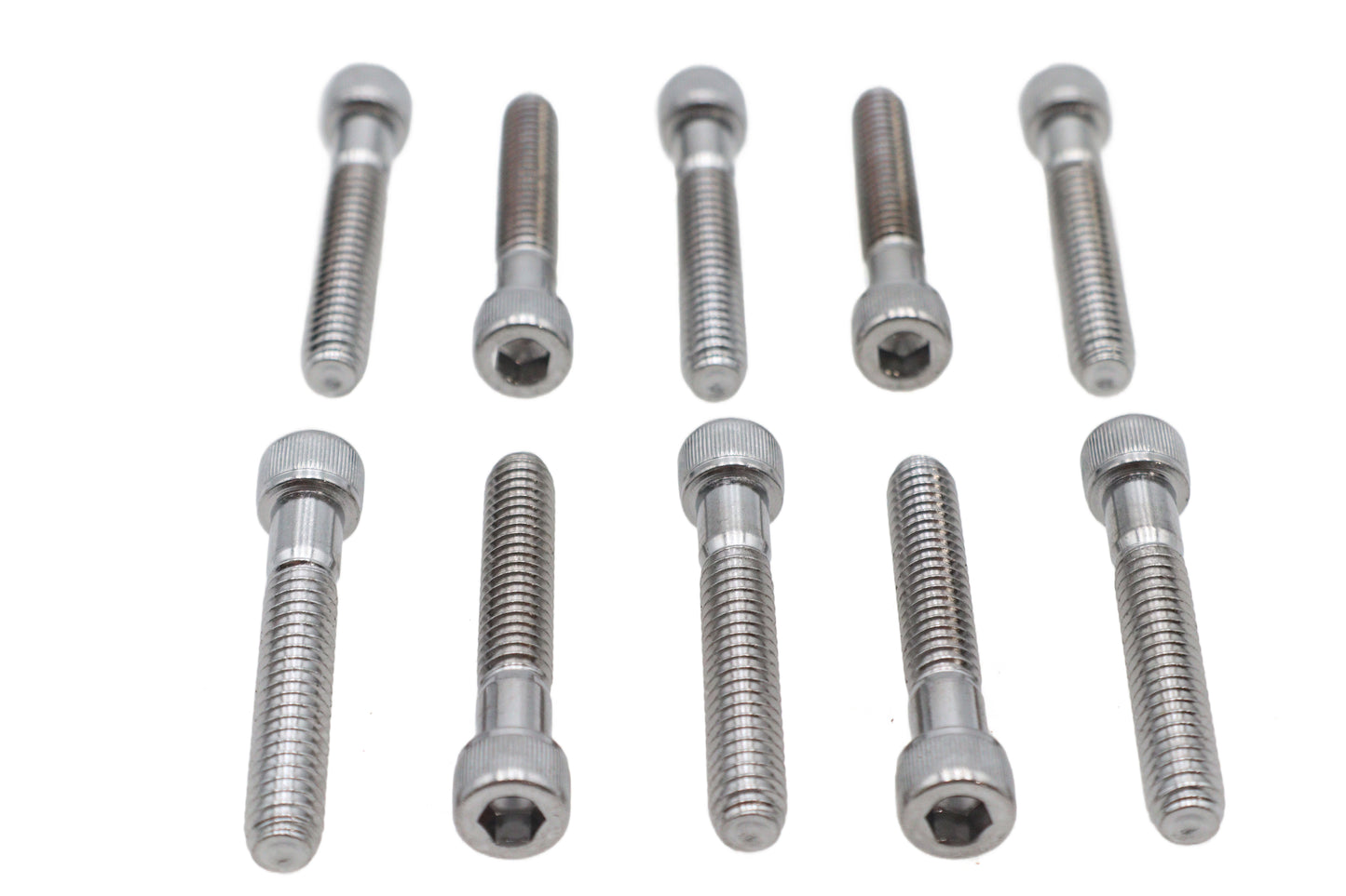 Allen Socket Cap Bolt Knurled Chrome 1/4 X 1-1/2
