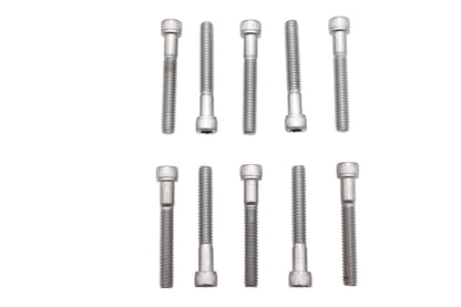 Allen Socket Cap Bolt Knurled Chrome 1/4 X 1-3/4