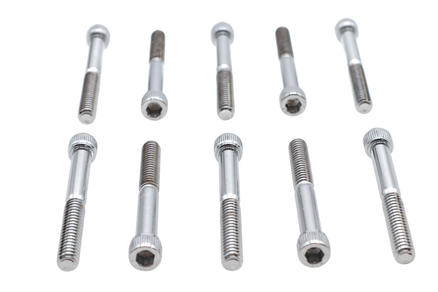 Allen Socket Cap Bolt Knurled Chrome 1/4 X 2