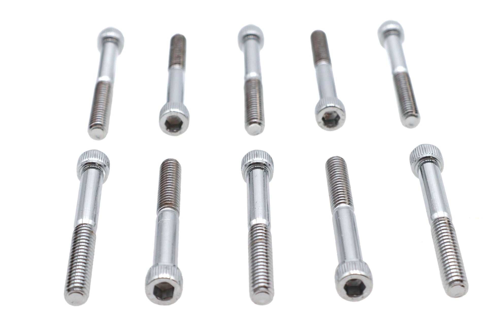 Allen Socket Cap Bolt Knurled Chrome 1/4 X 2