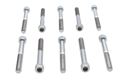 Allen Socket Cap Bolt Knurled Chrome 1/4 X 2