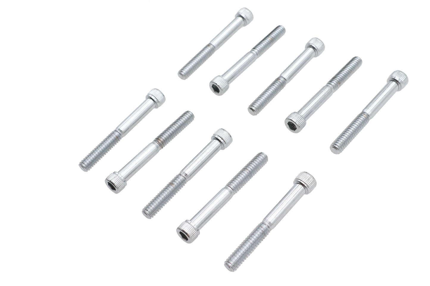 Allen Socket Cap Bolt Knurled Chrome 1/4 X 2