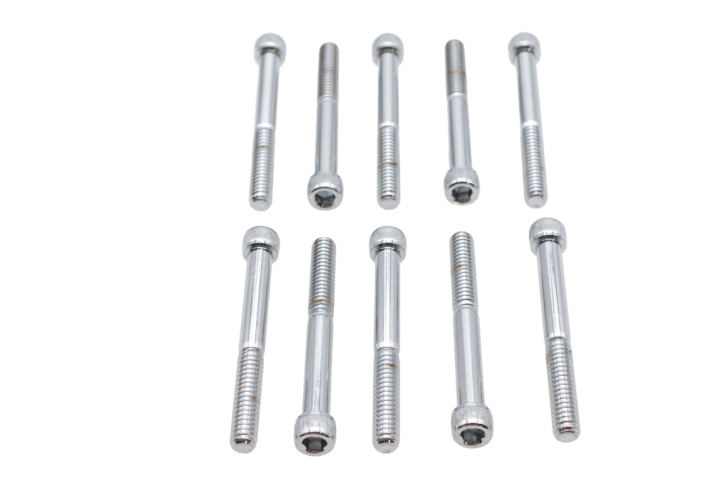 Allen Socket Cap Bolt Knurled Chrome 1/4-20 X 2-1/4