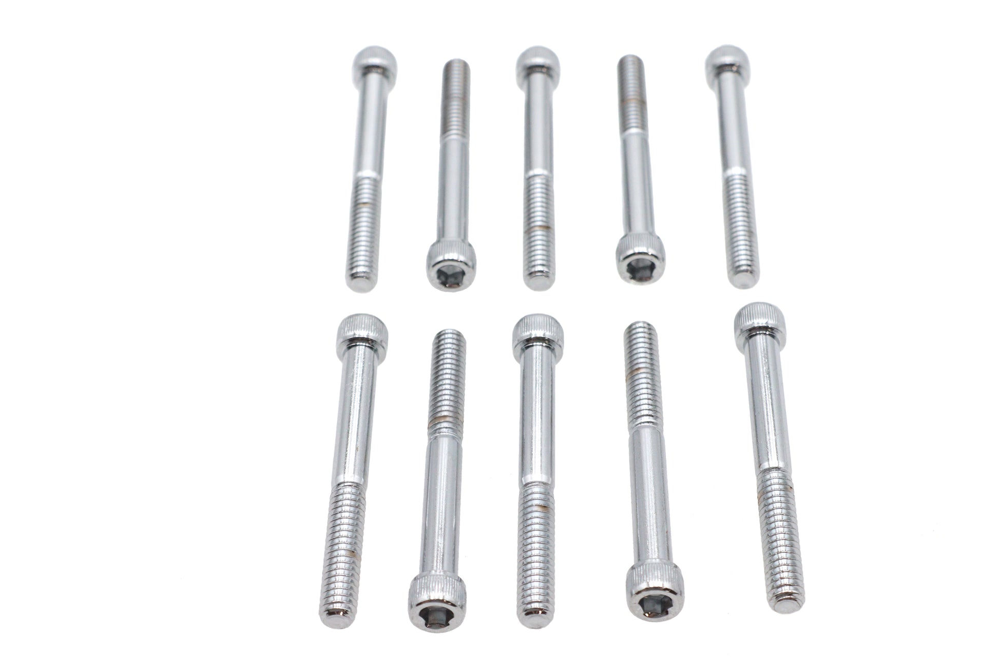 Allen Socket Cap Bolt Knurled Chrome 1/4-20 X 2-1/4