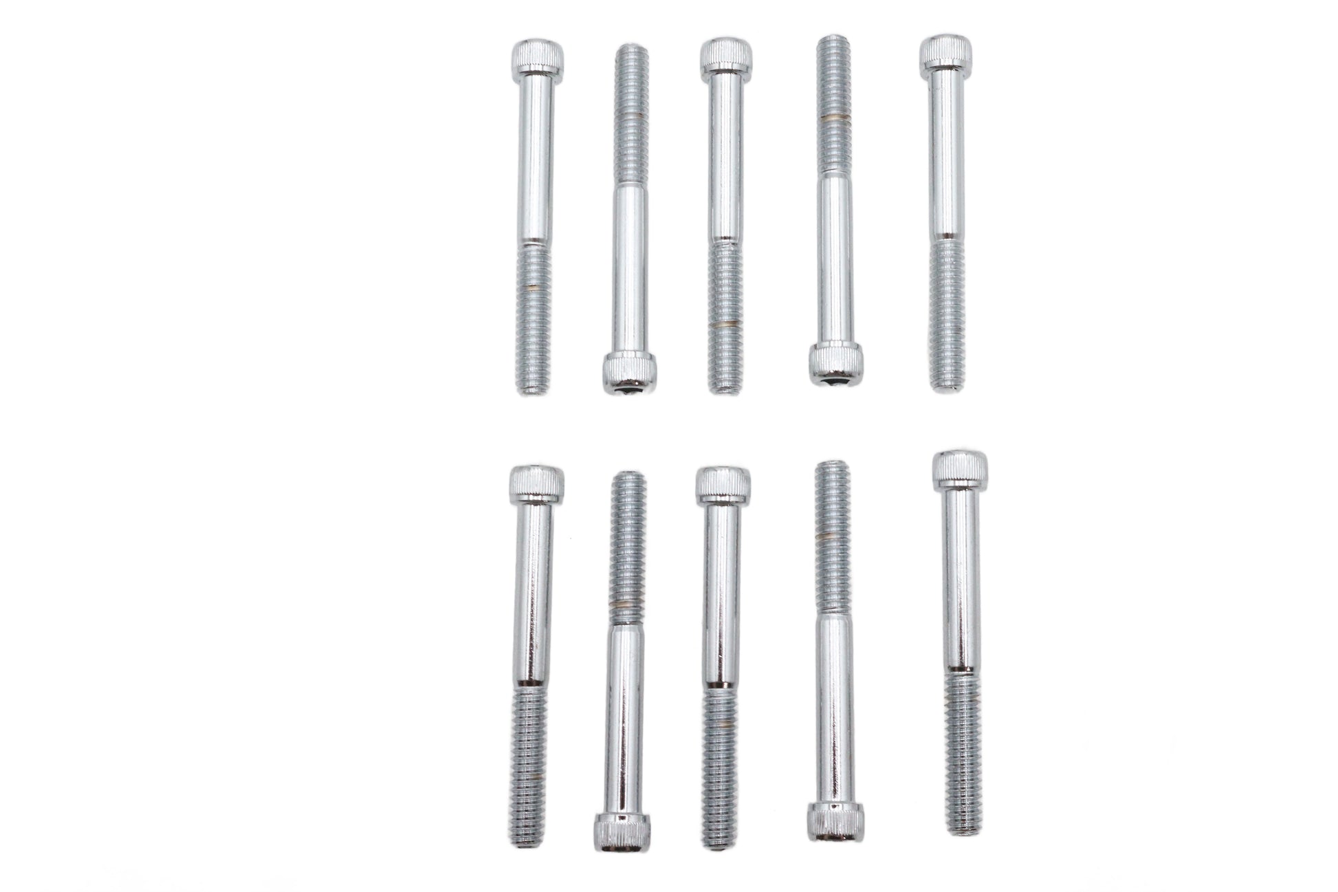 Allen Socket Cap Bolt Knurled Chrome 1/4-20 X 2-1/4