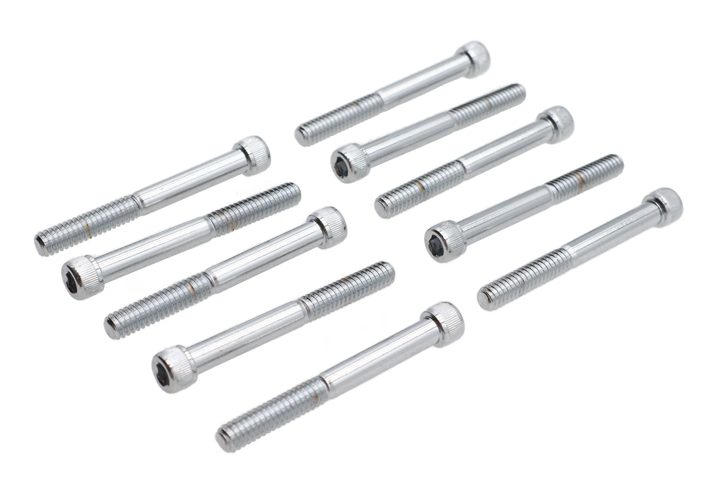 Allen Socket Cap Bolt Knurled Chrome 1/4-20 X 2-1/4