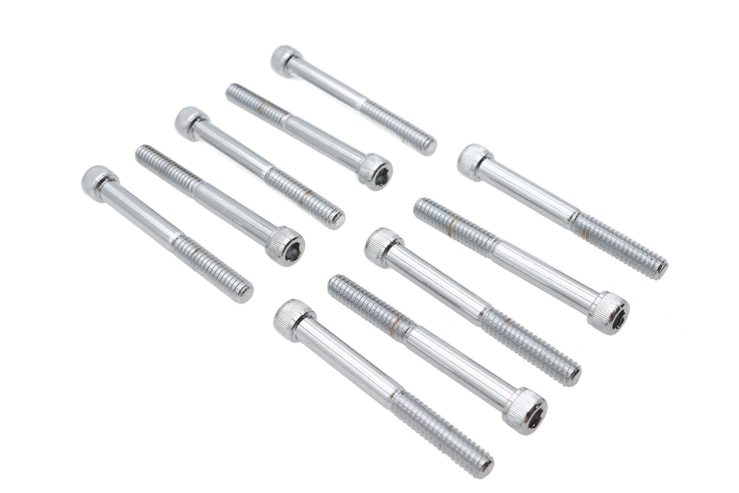 Allen Socket Cap Bolt Knurled Chrome 1/4-20 X 2-1/4