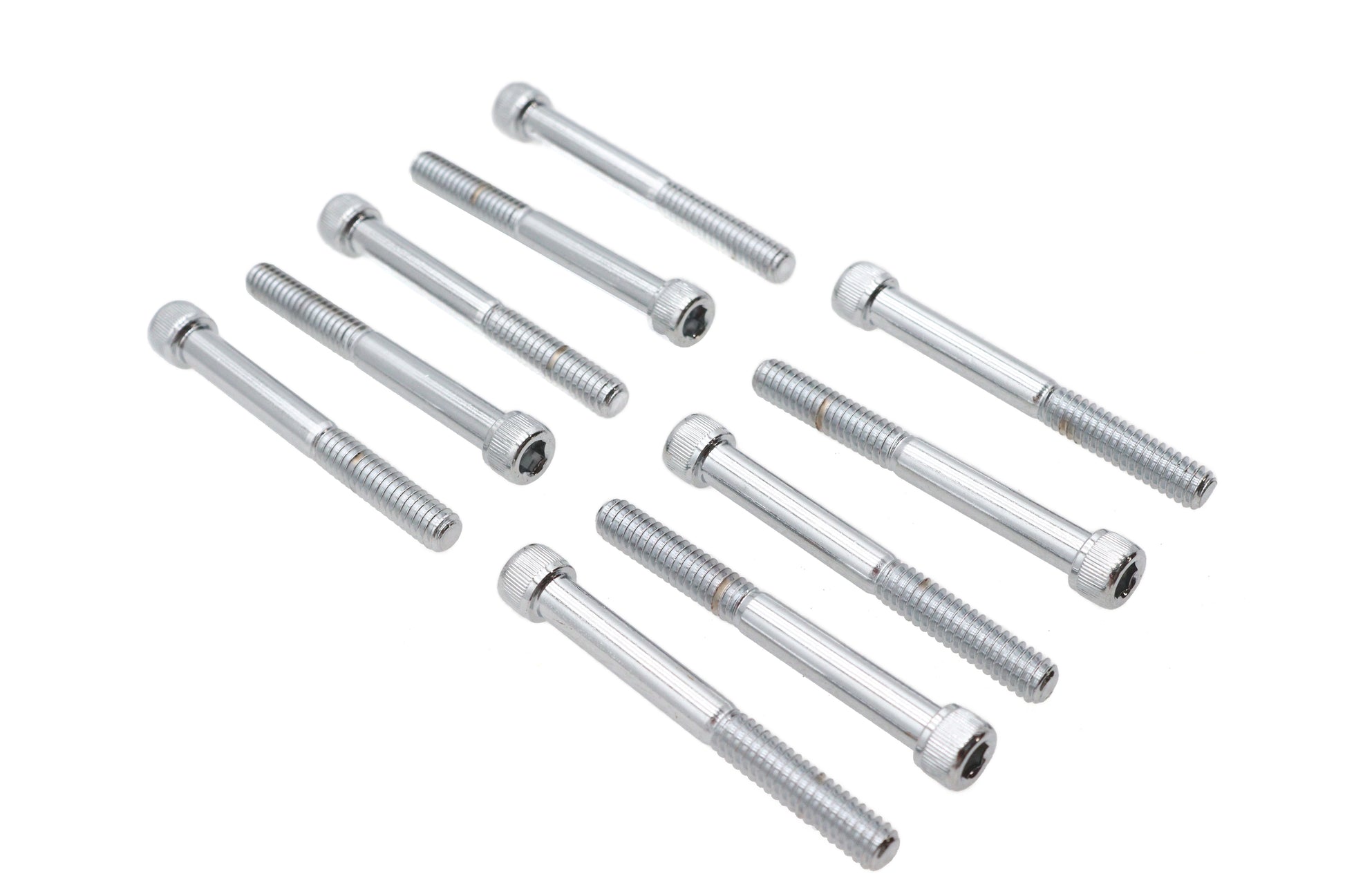 Allen Socket Cap Bolt Knurled Chrome 1/4-20 X 2-1/4