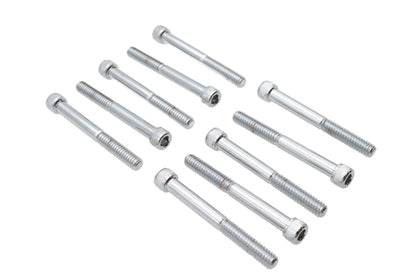 Allen Socket Cap Bolt Knurled Chrome 1/4-20 X 2-1/4