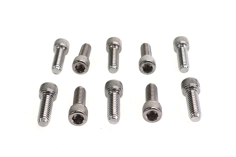 Allen Socket Cap Bolt Knurled Chrome 5/16 X 7/8