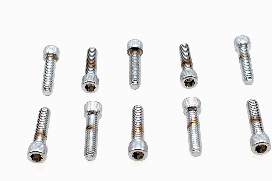 Allen Socket Cap Bolt Knurled Chrome 5/16 X 1-1/4