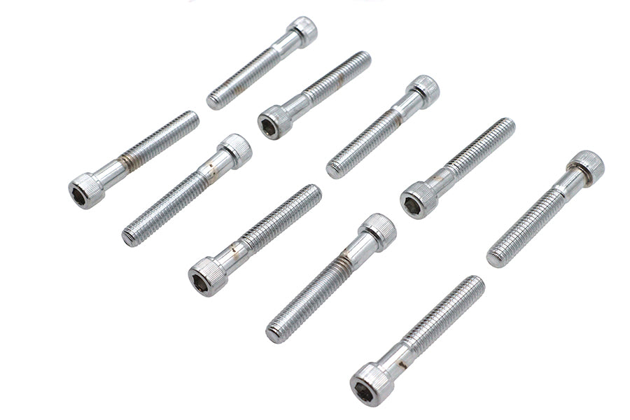 Allen Socket Cap Bolt Knurled Chrome 5/16-18 X 2
